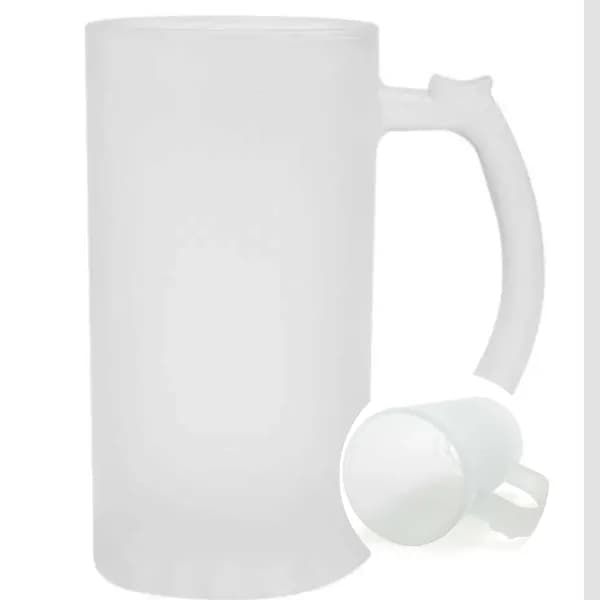 Caneca de Chopp - Vidro Fosco - 475ml