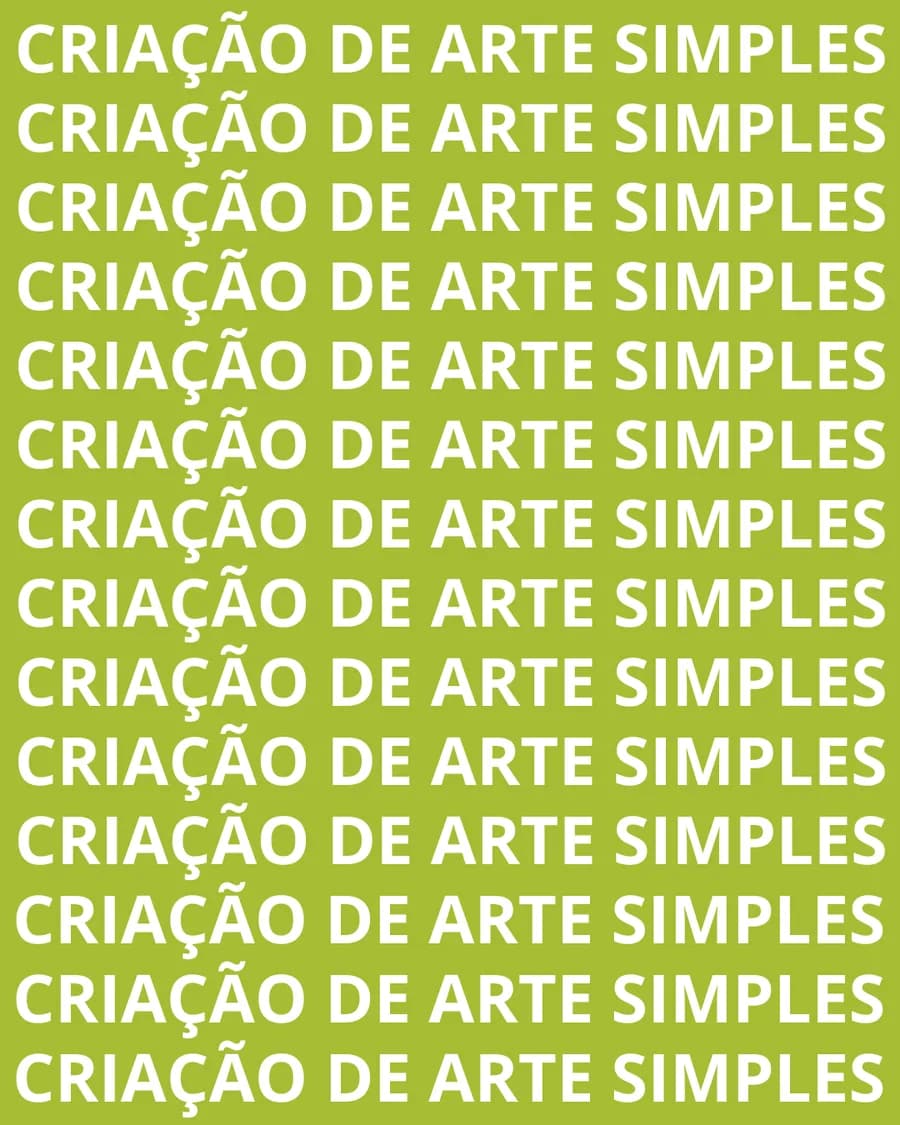 CRIAÇÃO DE ARTE - SIMPLES